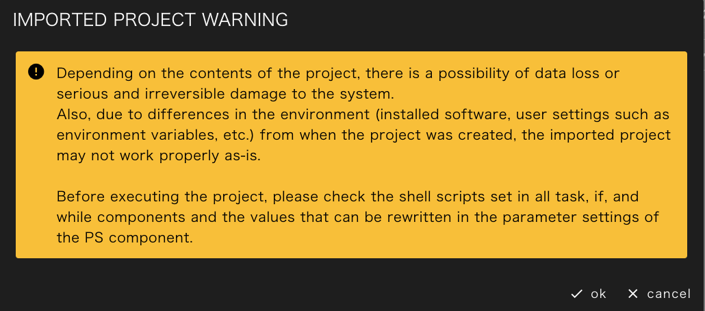 project import warning img