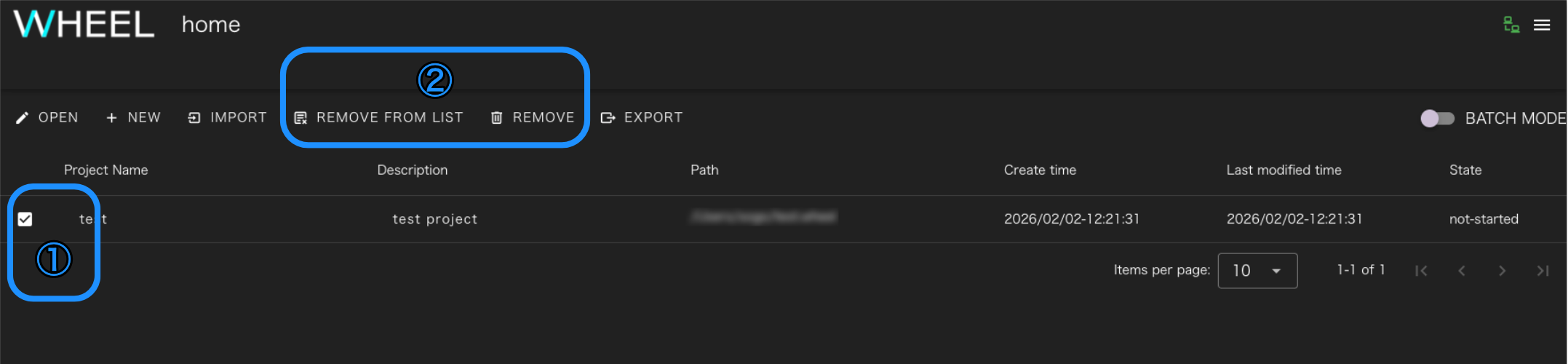 remove project img