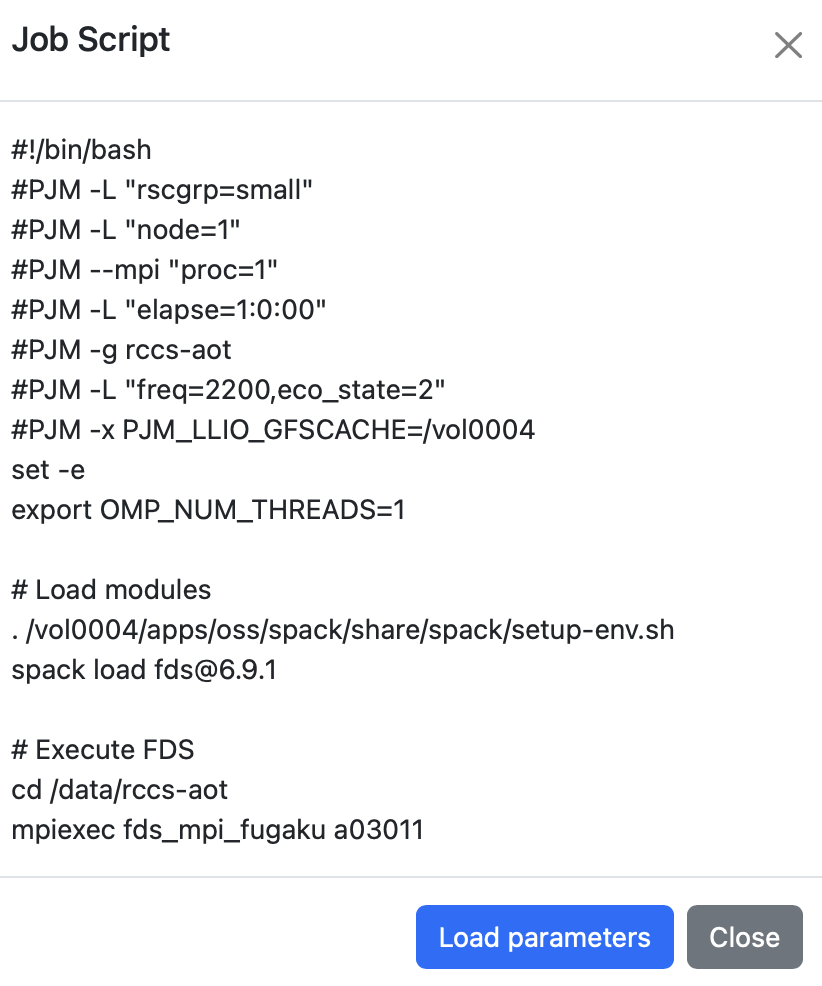 Load Parameters