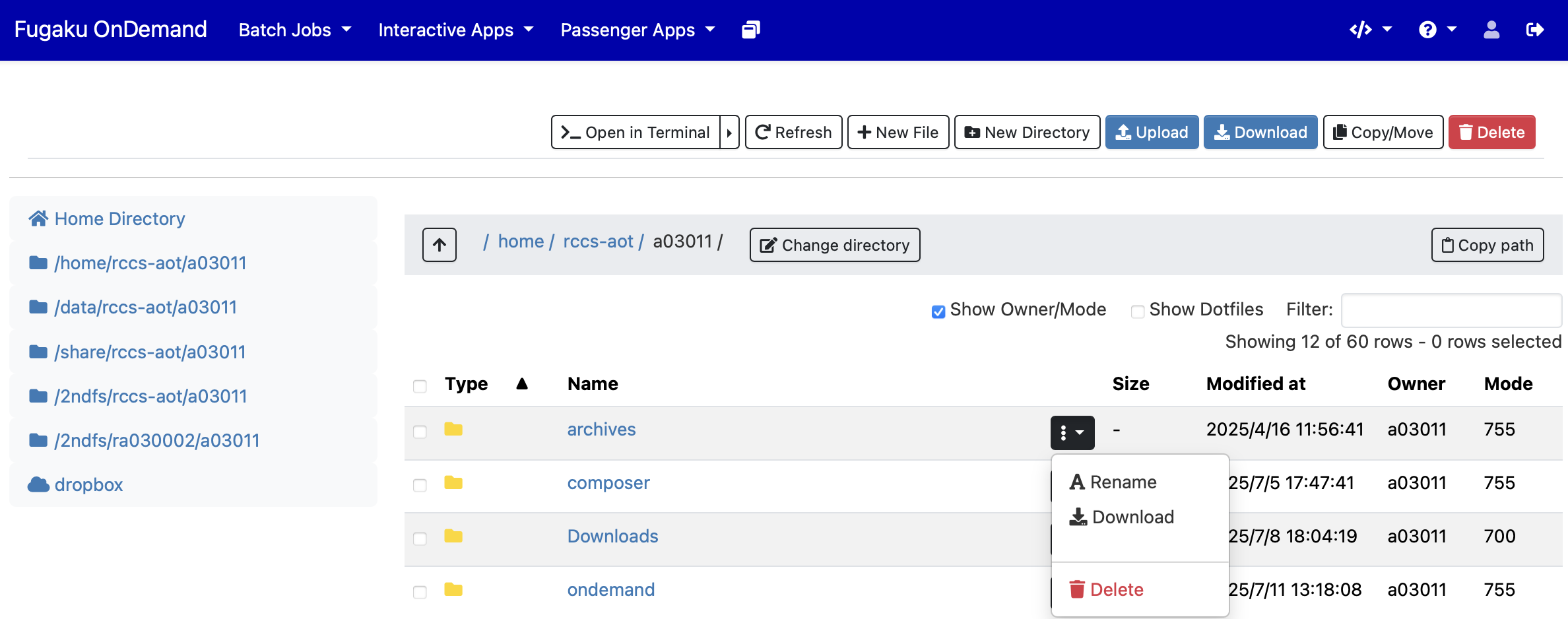 Home Directory